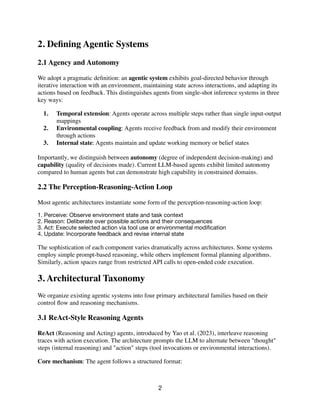 Survey of Agentic AI Architectures State of the Art | PDF