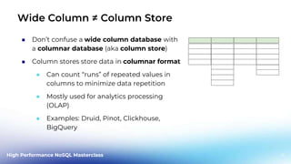 Survey of High Performance NoSQL Systems | PPTX