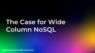 Survey of High Performance NoSQL Systems