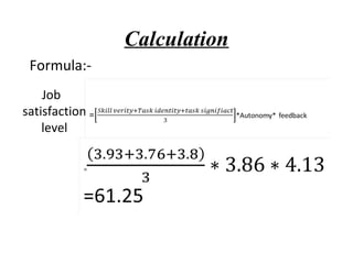 Survey of job satisfaction | PPT