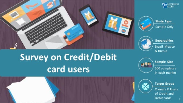 survey on debit or credit card users sample credit card