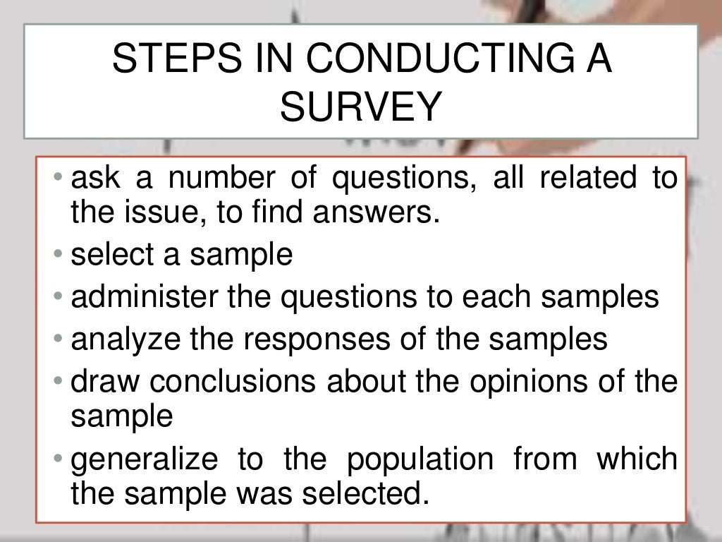 Survey Method in Research