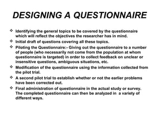 Comprehensive Guide to Survey Research Methods and Questionnaire Design ...