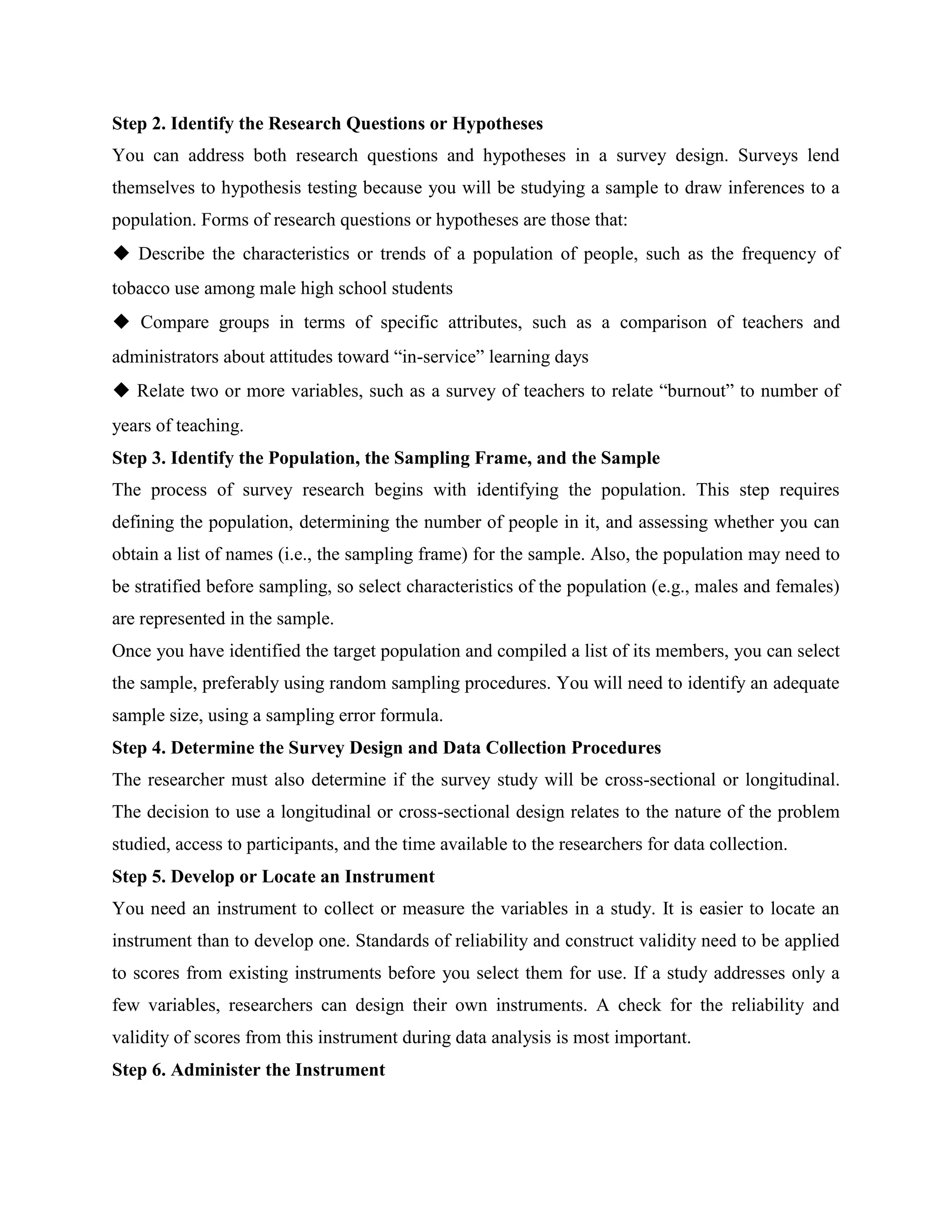 Survey Research Design | PDF