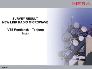SURVEY RESULT
NEW LINK RADIO MICROWAVE
VTS Pontianak – Tanjung
Intan
REV : 01
 