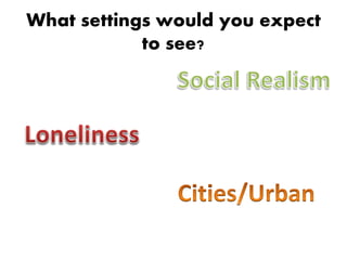 What settings would you expect
to see?
 