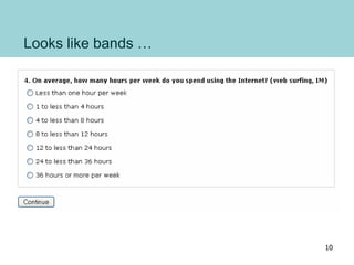 Looks like bands …
10
 