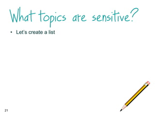 • Let’s create a list
21
 