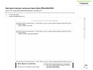 Caroline Jarrett @cjforms
Fieldwork
105
 