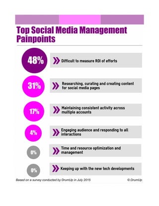 Survey top social media painpoints infographic