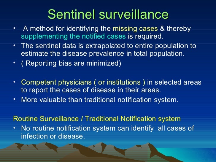 Survieellance by dr najeeb