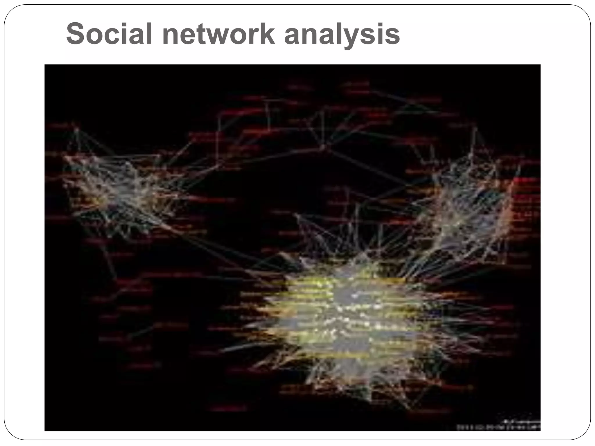 Social network analysis
 
