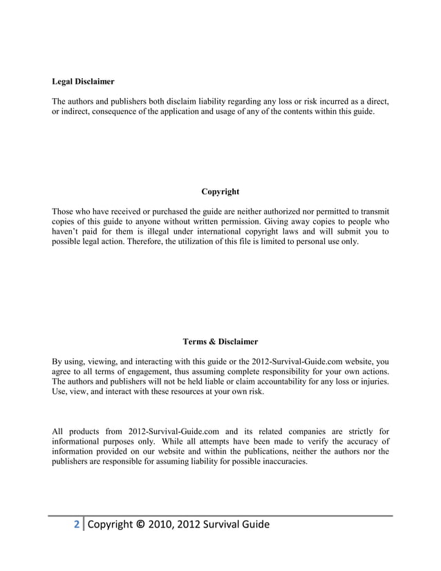 Survival Handbook Pdf