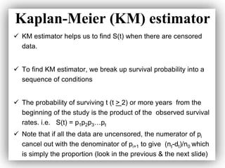 Km Prediction Survival Analysis Lecture.ppt