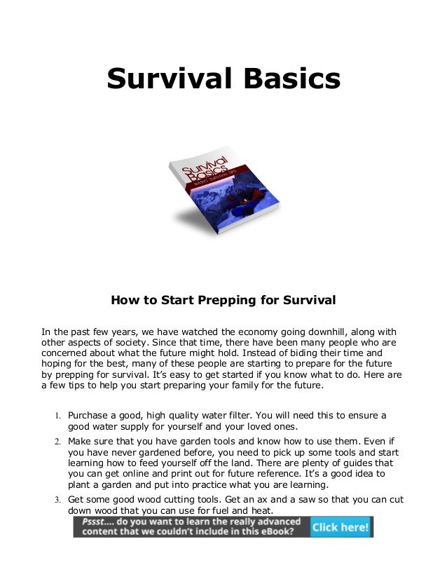 Basic Survival Guide
