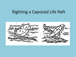 Righting a Capsized Life Raft 