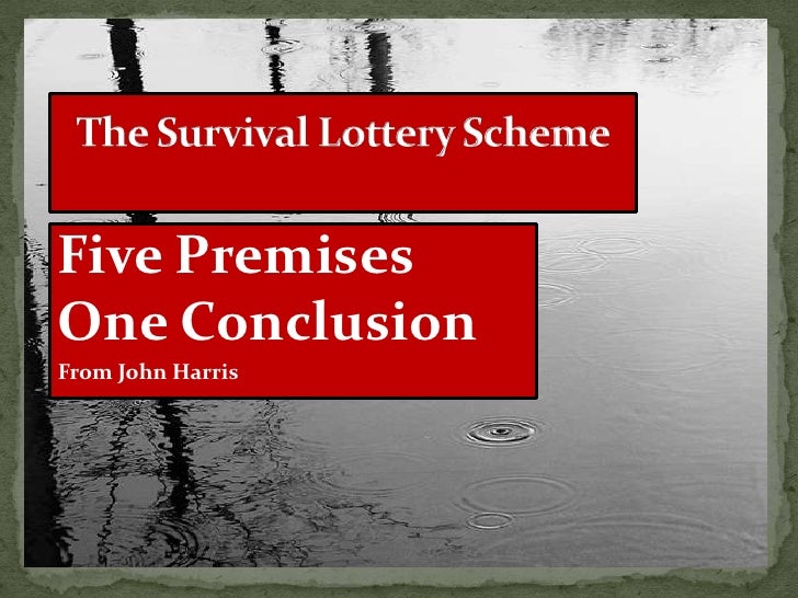 John harris the survival lottery essay example picture