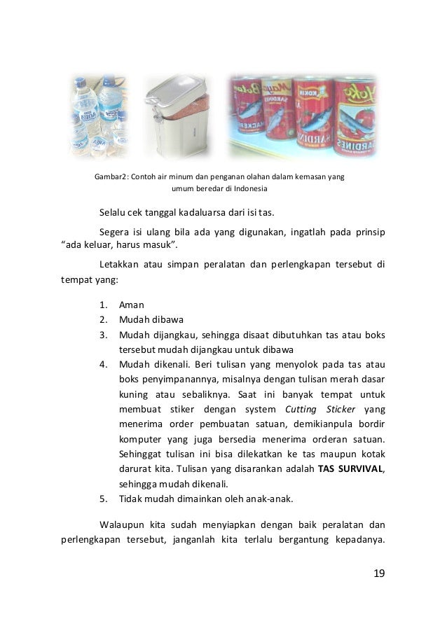 Survival teknik bertahan hidup disaat dan pasca bencana4