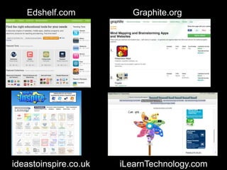 Edshelf.com Graphite.org
iLearnTechnology.comideastoinspire.co.uk
 