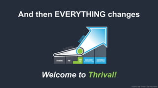 © 2018, Bob Tinker & Tae Hea Nahm© 2018, Bob Tinker & Tae Hea Nahm
And then EVERYTHING changes
Welcome to Thrival!
 