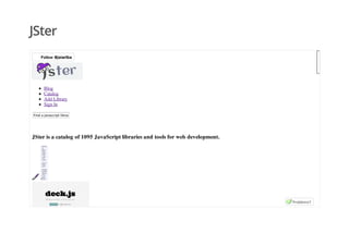 JSter
FollowFollow @jsterlibs@jsterlibs
Blog
Catalog
Add Library
Sign In
Find a Javascript library
JSter is a catalog of 1095 JavaScript libraries and tools for web development.
Problems?Problems?
 