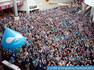 > 3,000 at DrupalCon Portland 2013
 