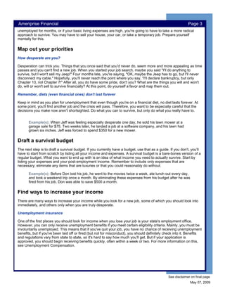 Surviving Financially When You're Unemployed