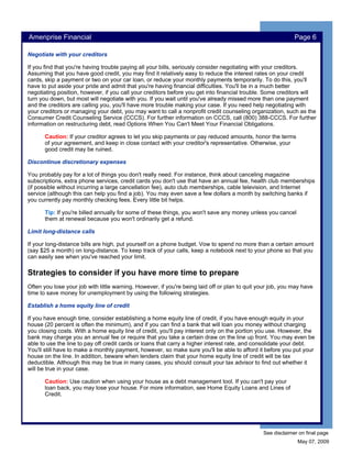 Surviving Financially When You're Unemployed