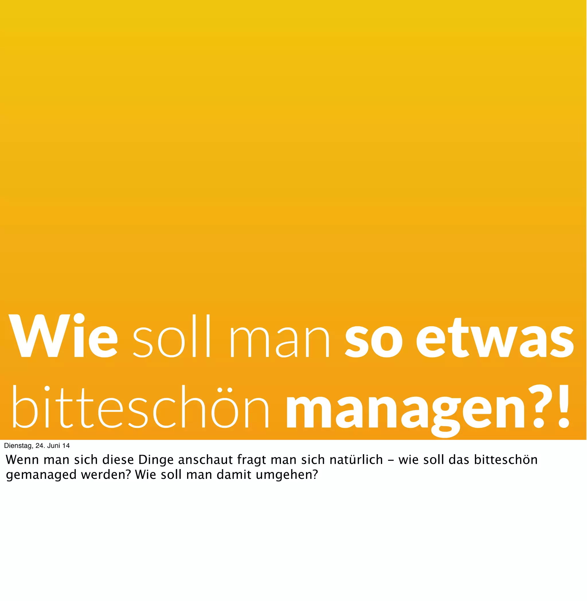 50Dienstag, 24. Juni 14
Noch seltsamer wird es, wenn man sich die Performance von Teams anschaut - eine einfache
Arbeitsgruppe, bei der man nicht Zusammenarbeitet ist zB effektiver als ein Team im
entstehen - dafür kann ein sehr gut funktionierendes Team auch Faktor 50 über dem
Branchenschnitt ( Borland / Bell Labs) produktiv sein. Es kann aber auch sein, dass man auf
Höhe des Pseudoteams bleibt.
 