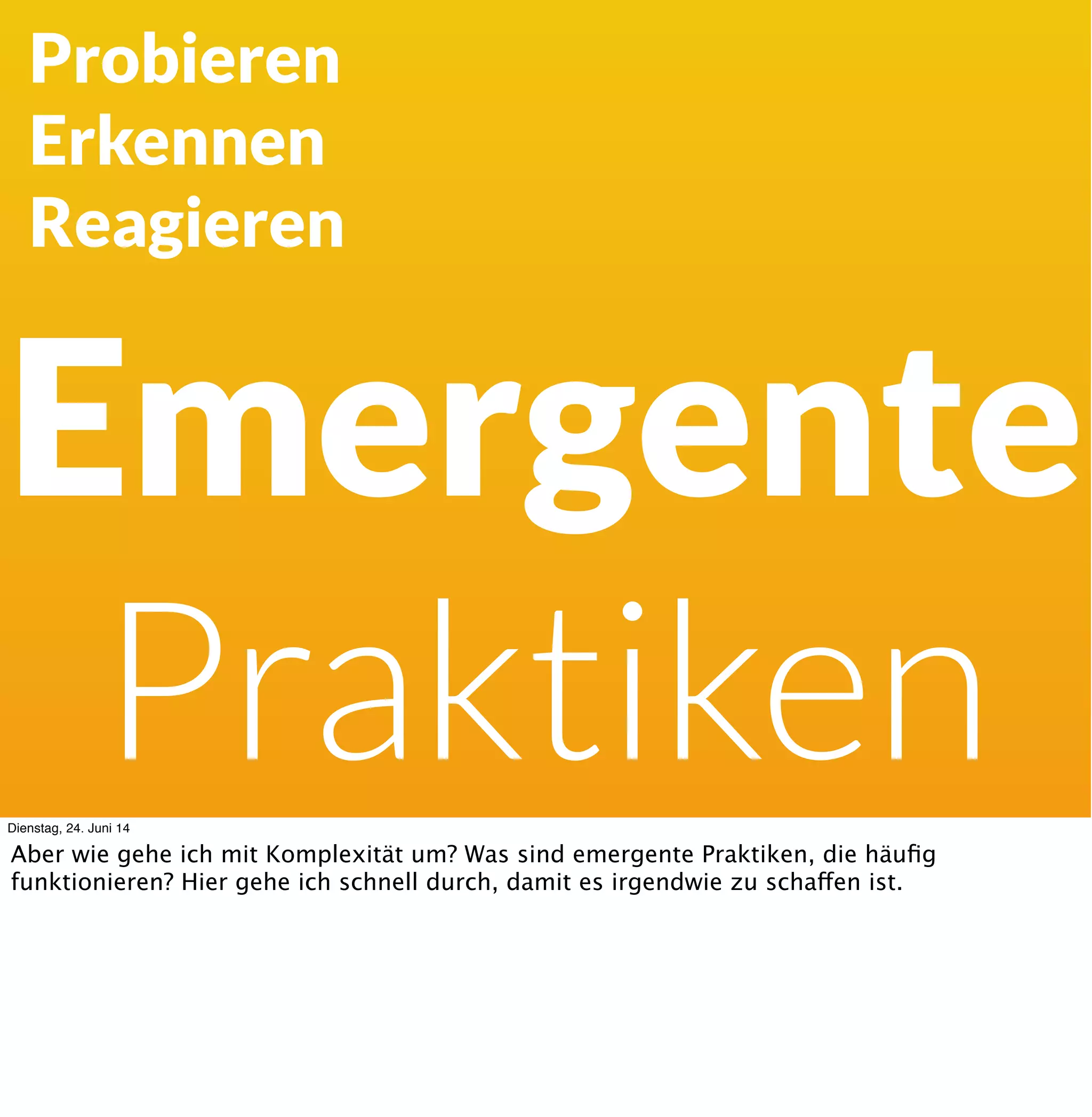 Extrinsic
incentive bias
Dienstag, 24. Juni 14
Der extrinsic incentive bias zeigt, dass wir zwar bei uns selbst im Regelfall intrinsische
Motivationen unterstellen, bei anderen aber denken, dass sie extrinsisch motiviert sind.
Dementsprechend vertrauen wir selbstorganisierten Themen nicht so richtig, sondern möchte
lieber selbst steuern. Wer hat einen Jahresbonus?
 