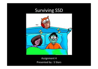 Surviving	
 SSD	
 




     Assignment	
 4	
 
 Presented	
 by	
 :	
 5	
 Stars	
 	
 	
 
 