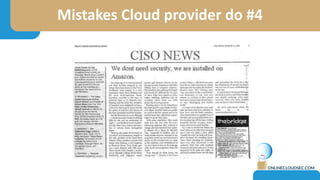 Mistakes Cloud provider do #4
 