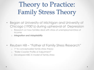 reuben hill family stress theory