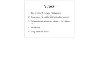 Break down potential questions and understand the potential follow ons
 