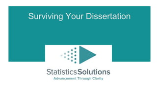 Surviving Your Dissertation
 