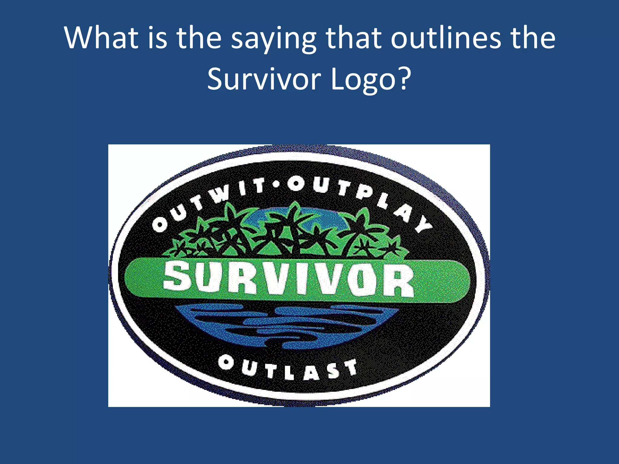 Survivor quiz | PPT