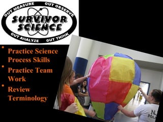 Practice Science Process Skills Practice Team Work Review Terminology 