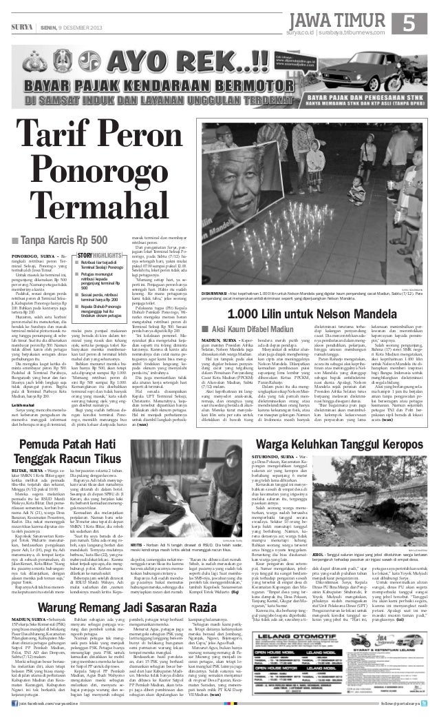 Surya epaper 09 desember 2013 Surya epaper 09 desember 2013