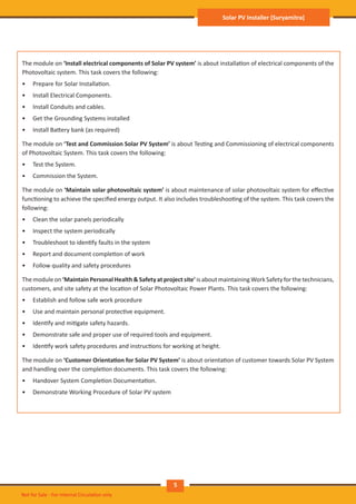 Suryamitra Solar PV Installar Hand book | PDF