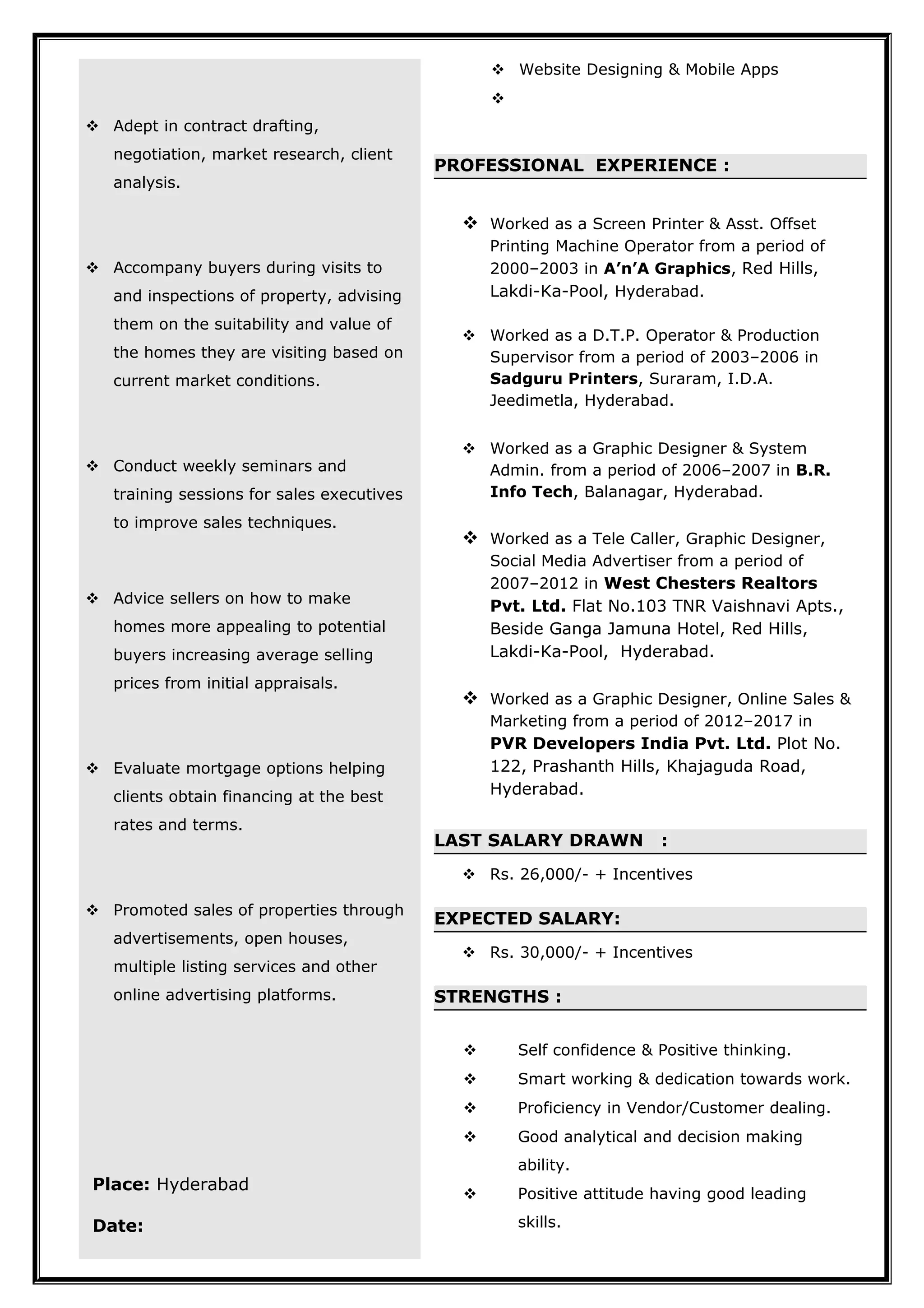 Surya prakash latest resume | DOC