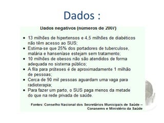 Dados :
 