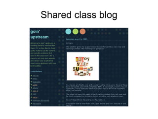 Shared class blog 