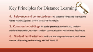 Pedagogical Principles for Effective Distance Learning | PPTX