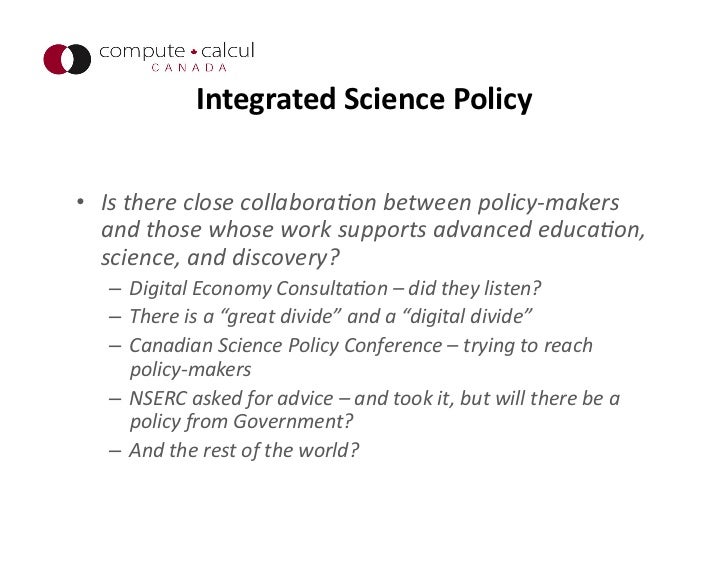 Nexus of Science Policy and ICT Policy Implications and