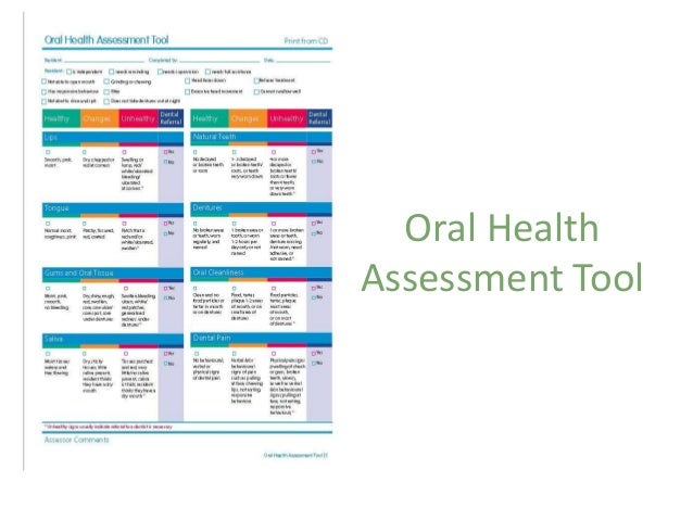 Oral Assessment Tool 13