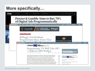 © 2015 Forrester Research, Inc. Reproduction Prohibited 7
More specifically…
 