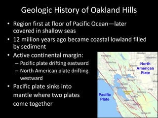 History and Geology of the Oakland Hills | PPTX