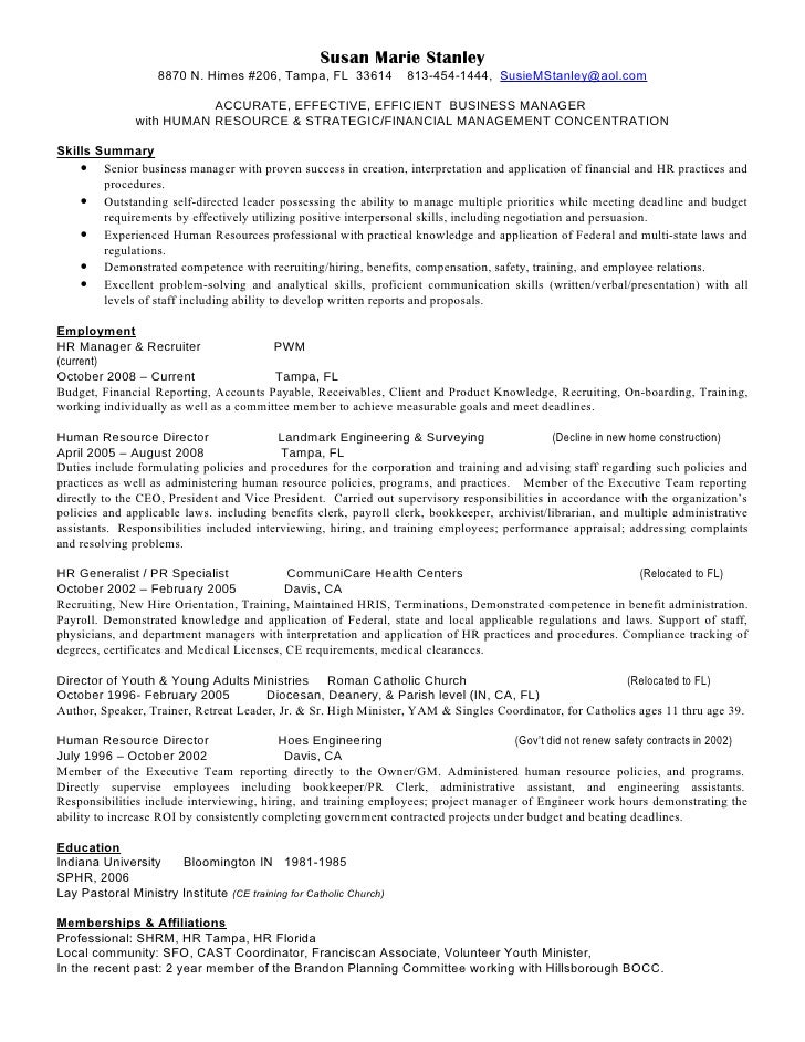 archivist resumes