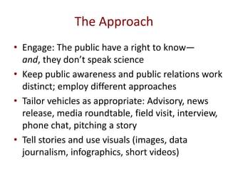 News media for awareness and advocacy in in livestock research for development