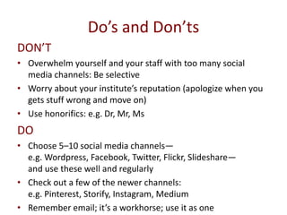 Social media for engagement and influencing in livestock research for development